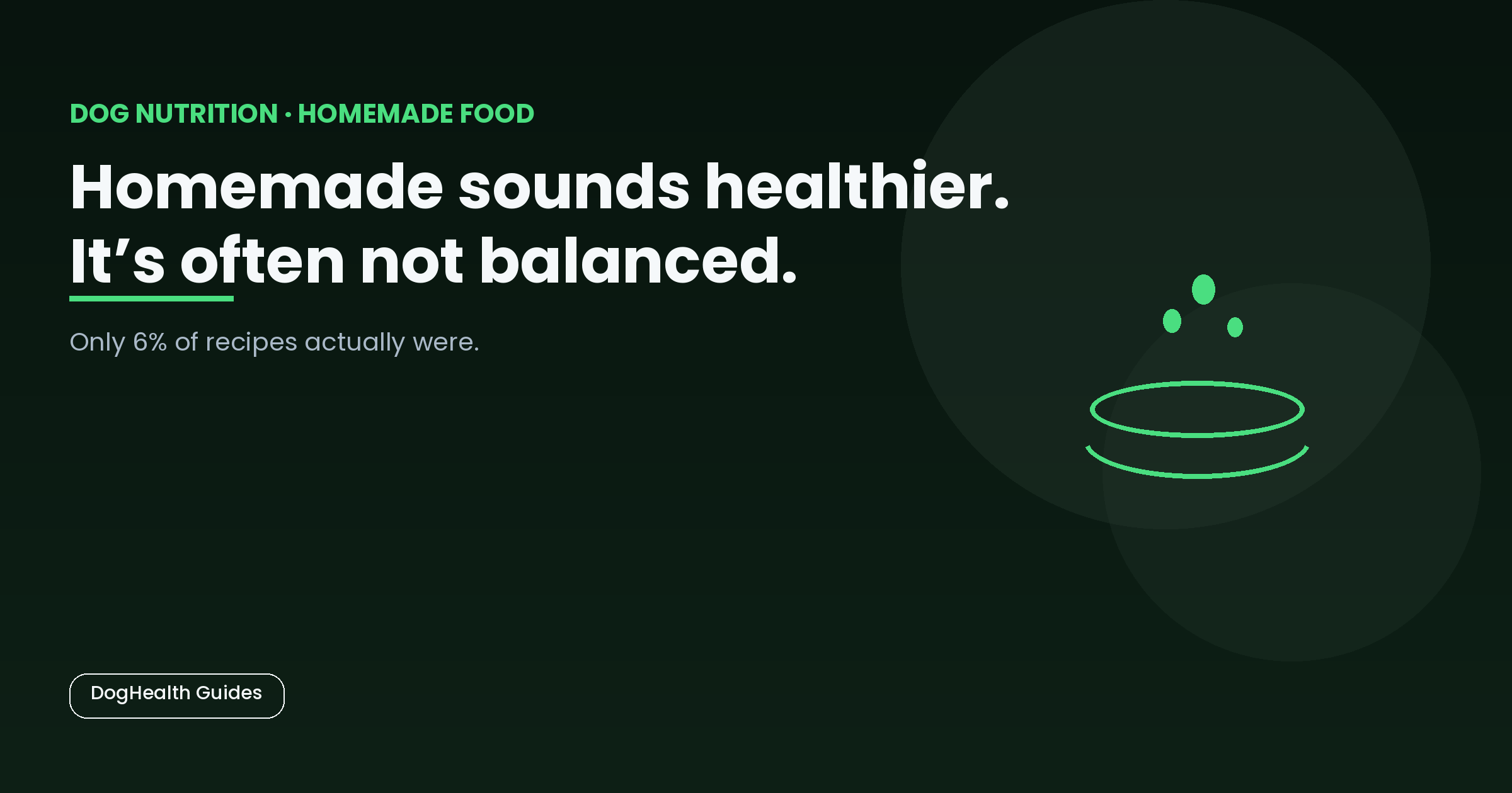 Homemade sounds healthier. It's often not balanced. -- illustrative hero image