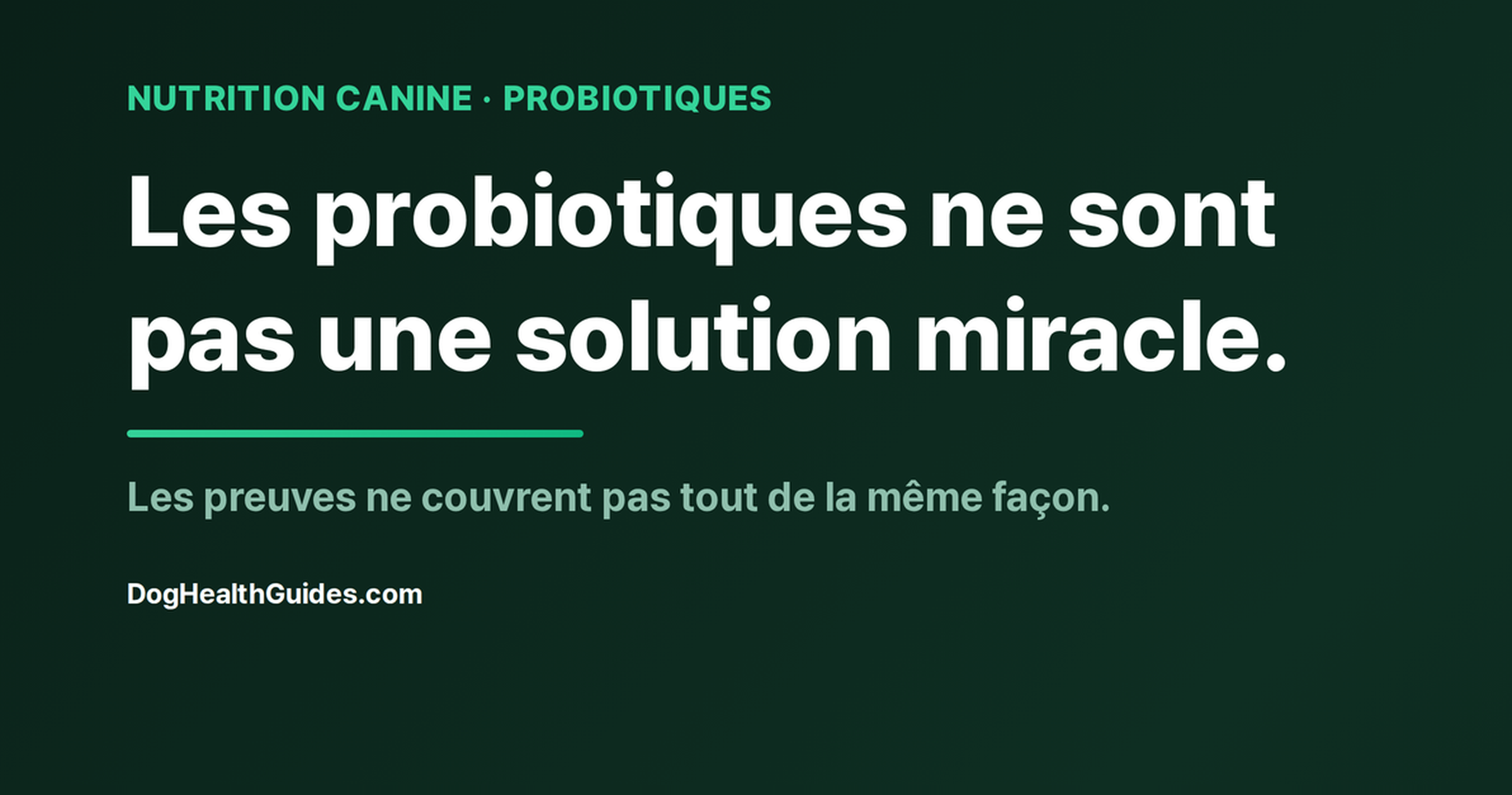 Chien près d'une gamelle avec un complément probiotique, illustrant le choix de la souche